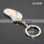 3D Three-dimensional Mini Slipper Shaped Zinc Alloy Silver Plated Blank Metal Slipper Keychain