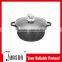 Non-stick Industrial Soup Cooking Pot/16cm Glass Lid Die Casting Aluminum Stock Pot