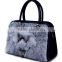 HOT Selling PU Leather Lady Shopping Nylon Bag Fur Fashion Handbag 2013 Factory Directly