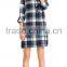 Wholesale Women's Plaid Long Shirts Cheap Flannel Nightshirt