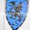 Dragon Blue Shield, Simulation Animation PU shield, Animation Film Props Toy Factory Direct