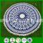Low moq cheap roundie beach towel with fringe