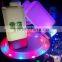 Colorful ABS rechargeable battery led bar table lamp for bar, cafe, club, restaurant,party decoration