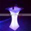 modern color chaging remote control square led illuminated glowing cocktail table