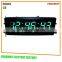 3" red,green,blue digital led wall clock