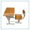 Hot selling school desk and chair, blue Desk And Chair Set, school desk dimension