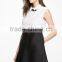 Lastest Women Fashion Design Casual Dress Sleeveless Mini Dress With Lace Top