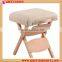 Promotional Solid Wood Spa Beauty Folding Stool for Message