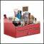 Creative multi function leather cosmetic bo, jewelry store, mirror, dressing table, cosmetic storage bo