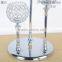 27/37/47cm High Luxury Silver Crystal ball Chroming Metal Base Crystal Candle Holder