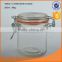 High quality cylindrical & square glass storage jar with lid