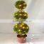 tower style artificial topiary grass tree boxwood spiral tree with led lighting for garden decor