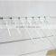 supermarket metal powder white display hook for slating
