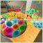 Optional imported nylon rope hand knitted gorgeous flower in kids indoor crochet playground project