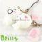 Lovely 3D Carton Embossed Logo Design Plastic Silicone Keychain