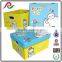 Carton box with plastic handle Folding box with yellow printing