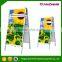 Double Sided Aluminum Poster Display Stands With Header, Pavement Sign Stands
