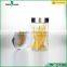 1000ml round glass storage jar /glass jar with metal lid wholesale