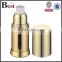 15ml / 30ml / 50ml gold aluminium airless bottle, airless pump bottle for lotion
