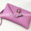 2016 New Fashion luxury Alligator women wallet clutch bag Patent Leather candy color punk women zipper wallet