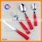 Red Plastic Handle Restaurant Cutlery