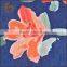 2015 new products floral dress fabric linen viscose print big floral fabric