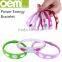 Funny Silicone Bangle Bracelet With Accessory
