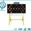 road safety led traffic sign solar LED flash warning sign