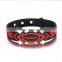 Noproblem P092 FDA tourmaline germanium power energy newest fashion silicone bracelet