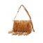 Hot Sale Fashion Women Handbag Tassel Cross Body Women Bag Solid Color Zipper Shoulder Bags Leather Handbags for female