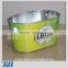 Large metal Tin Ice Bucket with Inner Handles