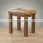 Chunky style solid oak nest of tables/living room furniture