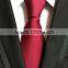 Simple solid color little stripes jacquard polyster neckties