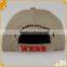 Cheap fashion unisex brown 6 panel 100% cotton unstructured embroidered custom baseball cap Wholasale