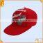 Red Custom Brand Flexflt Fitted Cotton Baseball Caps