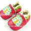2014 newest soft sole child leather shoe with peacock pattern