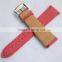 Quick Release Pin Stitching Leather Canvas Watch Strap