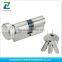 double normal computer 5 pins Chrome 40mm euro profile high security door handle lock cylinder with knob