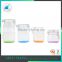 colored bottom airtight 5 quart glass storage jar with hinged lid