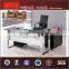 OEM new products frosted strip glass office table
