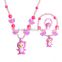 New Products 2016 Kids animal Polymer style Clay Necklace Bracelet Ring Beads Kids Jewelry Set