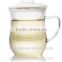 Office Glass Tea Cup Mug with Glass Strainer
