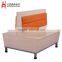 Orange double leather sofa dining seat