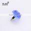 45 mm blue color polished chrome crystal kitchen cabinet knobs