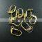 12*6mm gold plated shell simple lever back earrings hoop base settings loop supplies 1705039