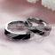 4-5MM Stainless steel mix color gun black ring fashion women ring wedding jewelry 6260485