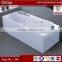 2 peopel use 1.9m length apron installation rectangle shape massage bathtub