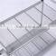2 Shelf Wire Mesh Basket Shelving & Mental Square Shelves with Wheel for Restaurant