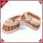 Boat shape woven rattan sundries storage fast food popcorn snack basket