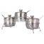 3 Pieces Stainless Steel Condiment Container Set With Rack
